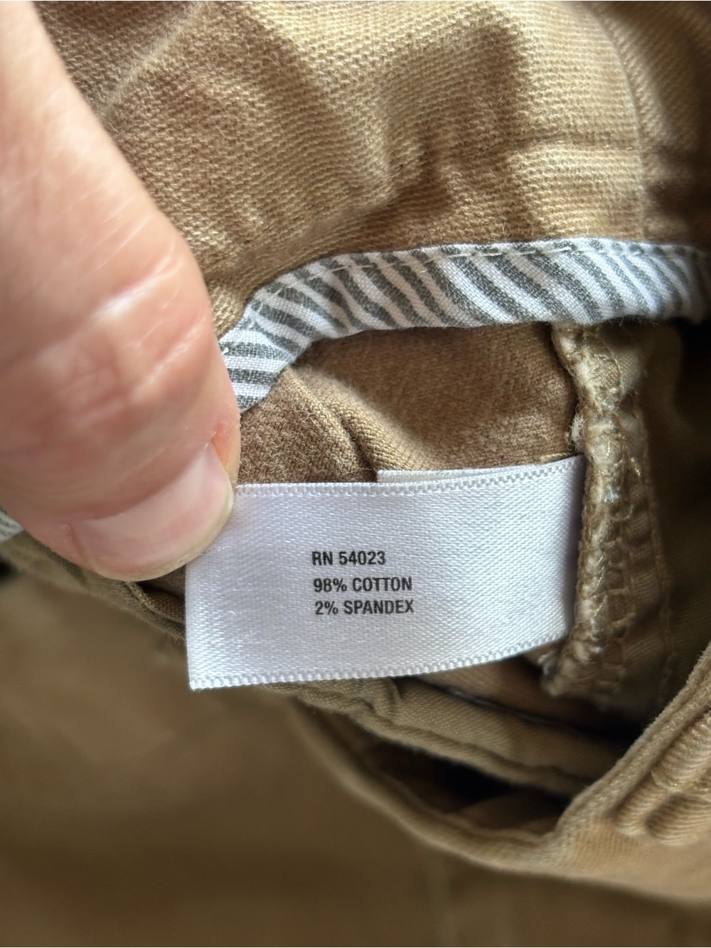 Gap The Trouser Tan Wide-Leg Cotton Pants Size 8 Tall - Picture 7 of 8